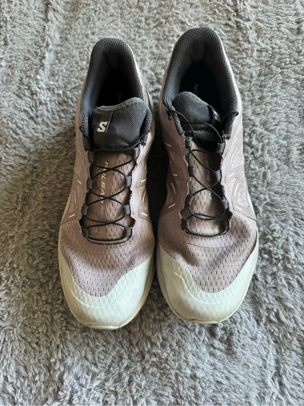 SALOMON Women’s Pulsar Trail Quail Lunar Rock Running Shoe Size 8 - Picture 5 of 10